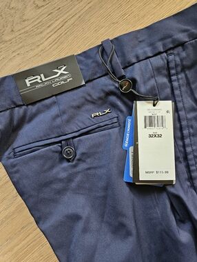 NWT RLX Ralph Lauren Navy Men’s Golf Pants